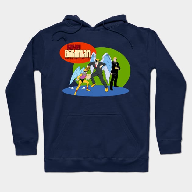 Harvey Birdman Hoodie by BigOrangeShirtShop